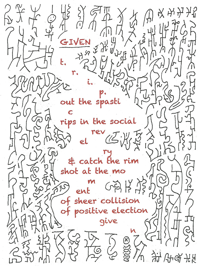 the visual poems of Jefferson Hansen require image support
