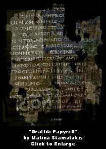Graffiti Papyri 6 by Matina Stamatakis - Click to Enlarge