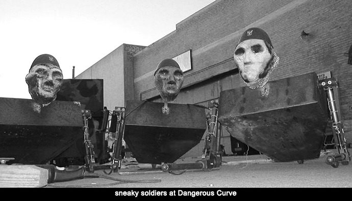 sneaky soldiers at Dangerous Curve