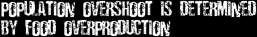 Population Overshoot Is Determined by Food Overproduction