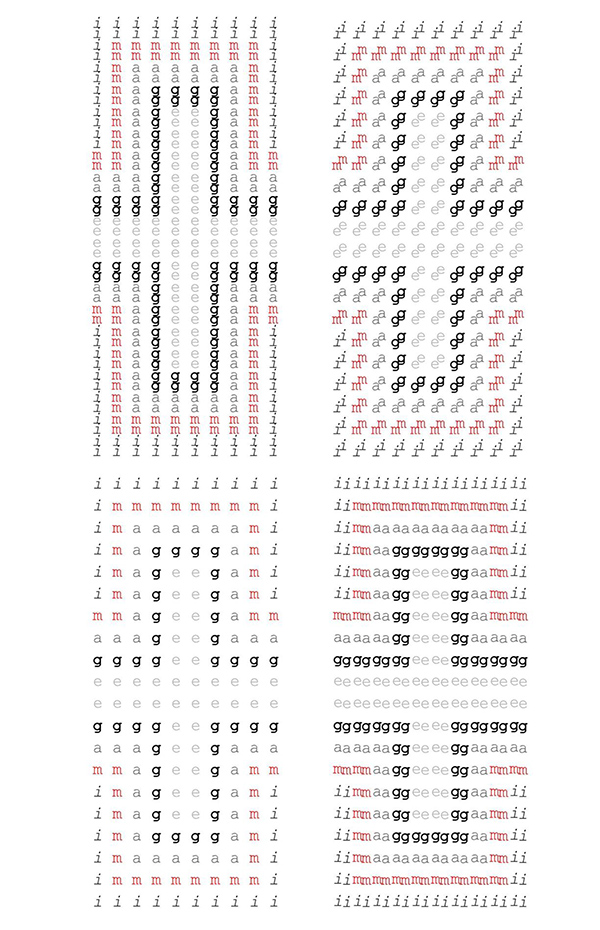 Sorry, the Concrete Poetry of Andrew Brezna requires image support.